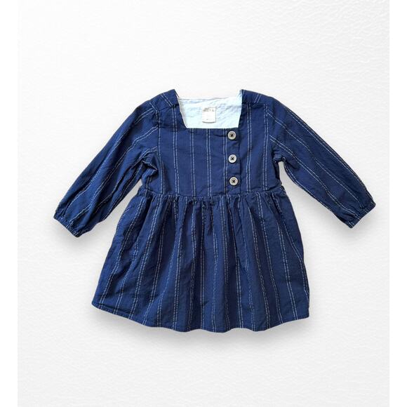 Ettie + H Textured Cotton Dress, 18-24 Months - Picture 4 of 8
